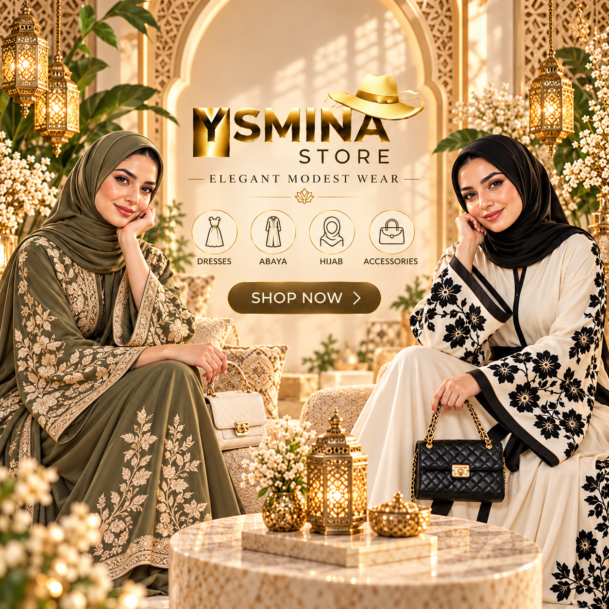 أفكار إطلالات شتوية محتشمة